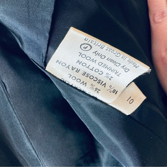 Jaeger London Vintage Tweed Wool Jacket Suit Set Sz 10 Cream Black Tan - Picture 7 of 16